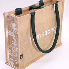 Hop Hare Jute Big Bag - I am Strong product image 3