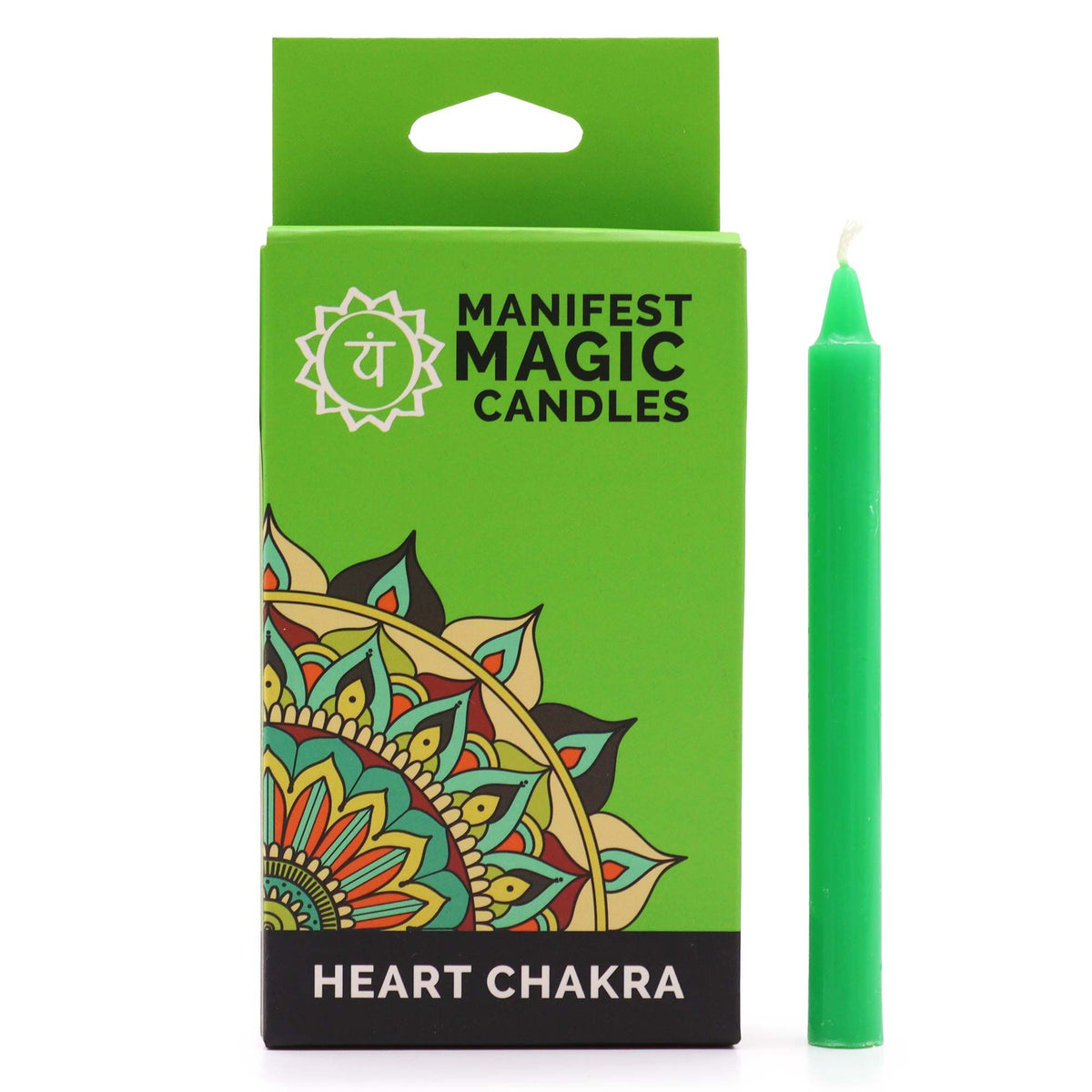 Manifest Magic Candles (pack of 12) - Green - Heart Chakra - product image 3