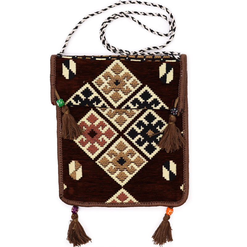 Chocolate Kilim Messenger Festival Bag product image