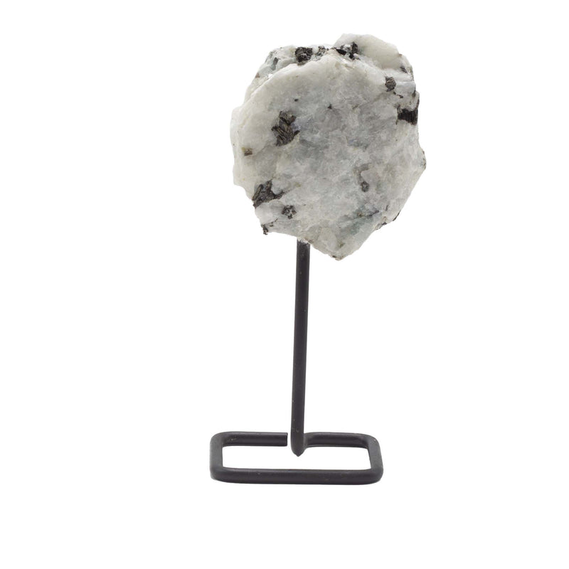 Mineral Specimen on Metal Stand - Rainbow Moonstone product image