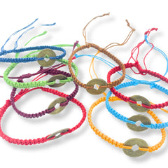 Handmade Friendship Bracelets - Lucky Friends Feng Shui Coin (asst) product image 3