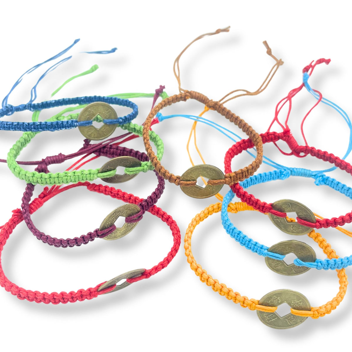 Handmade Friendship Bracelets - Lucky Friends Feng Shui Coin (asst) product image 3