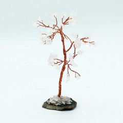 Gemstone Tree - Rock Quartz on Black Agate Base (35 stones) product image 3