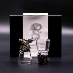 Gift Set of 6 Shot Glasses (50ml) - Wild Forest Creatures - Antique Bronze product image 6