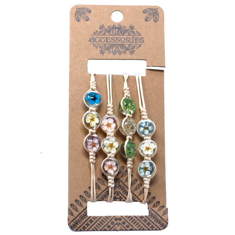 Pressed Flowers - Tri-Flower Braclet product image