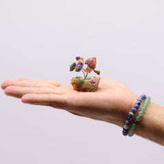 Mini Gemstone Tree on Orgonite Base - Multi Stones (15 stones) product image 4