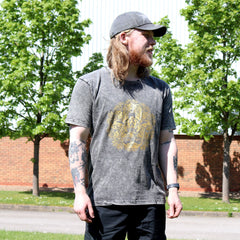 Nomad Sari Stonewashed Cotton T-Shirt – Hamsa – Dark Grey – XL product image 4