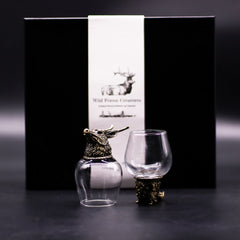 Gift Set of 6 Glasses (100ml) - Wild Forest Creatures - Antique Bronze product image 7