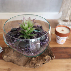 Molten Glass on Wood - Open Lrg Bowl product image 5