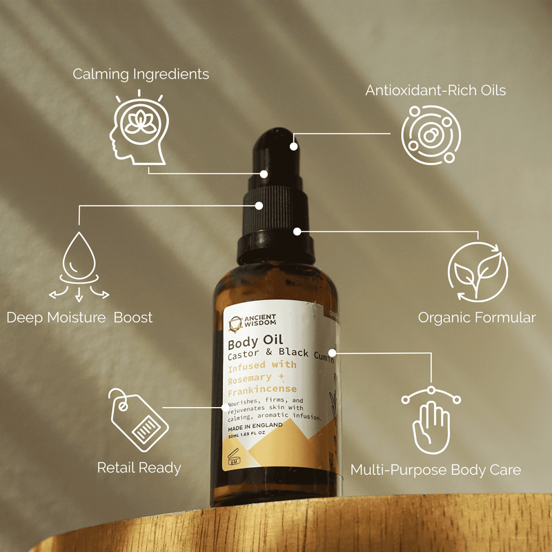 Organic Body Oil 50ml - Rosemary & Frankincense product image
