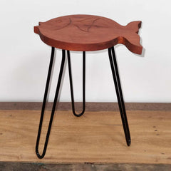 Albasia Wood Fish Stand - Terracotta product image 4
