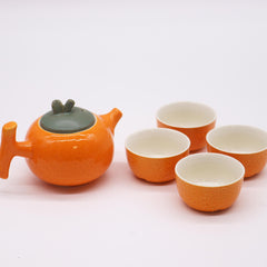 Herbal Orange Teapot Set - Pot & Four Cups product image 3