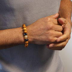 Cedarwood Solar Plexus Chakra Bangle with Citrine product image 3
