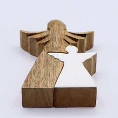 Mango Wood Angel in Angel - White Enamel product image 7