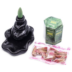 Pack of 10 Masala Backflow Incense - Sage product image 5