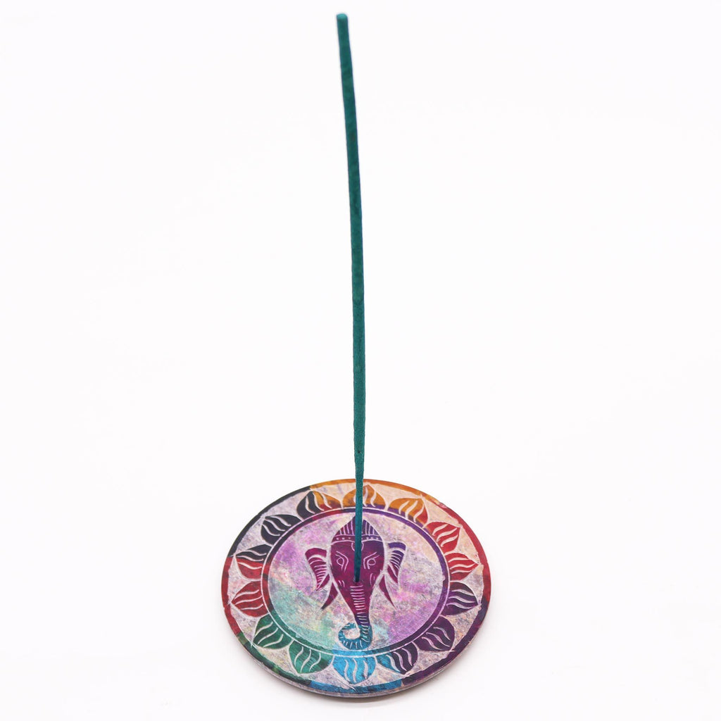 Soapstone Disc Incense Holder - Ganesha product image 3