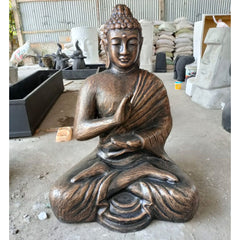Large Antique Gold Buddha Meditation in Stupa - 1.5m product image 2