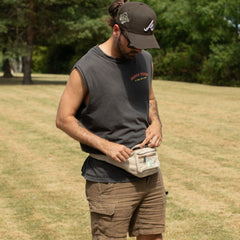 Cotton Hemp Style Belt (or Fanny) Bag - Natural