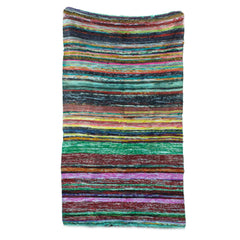 151 x 90cm Luxury Rag Rug - Green product image 4