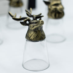 Gift Set of 12 Bottom Up Shot Glasses (25ml) - Forest & Mystical Creatures - Antique Bronze product image 2