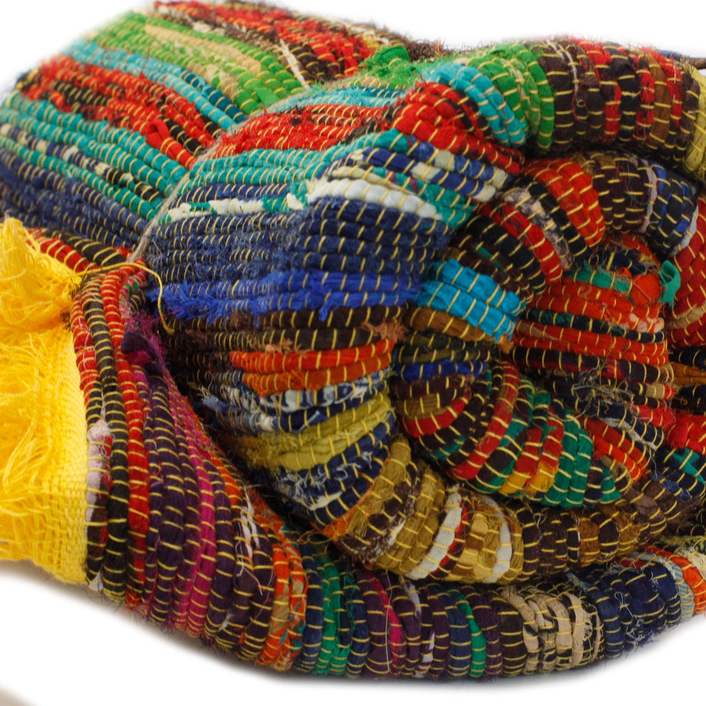 154 x 90cm Luxury Rag Rug - Yellow product image 5