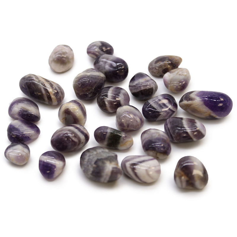 Small African Tumble Stones - Amethyst - Chevron product image