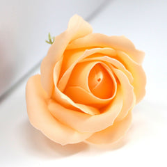 Craft Soap Flowers - Med Rose - Peach product image 3