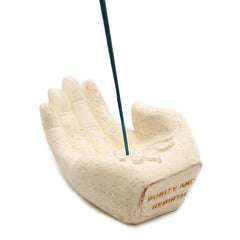 Hand Incense Burner - Lotus (white) product image 3