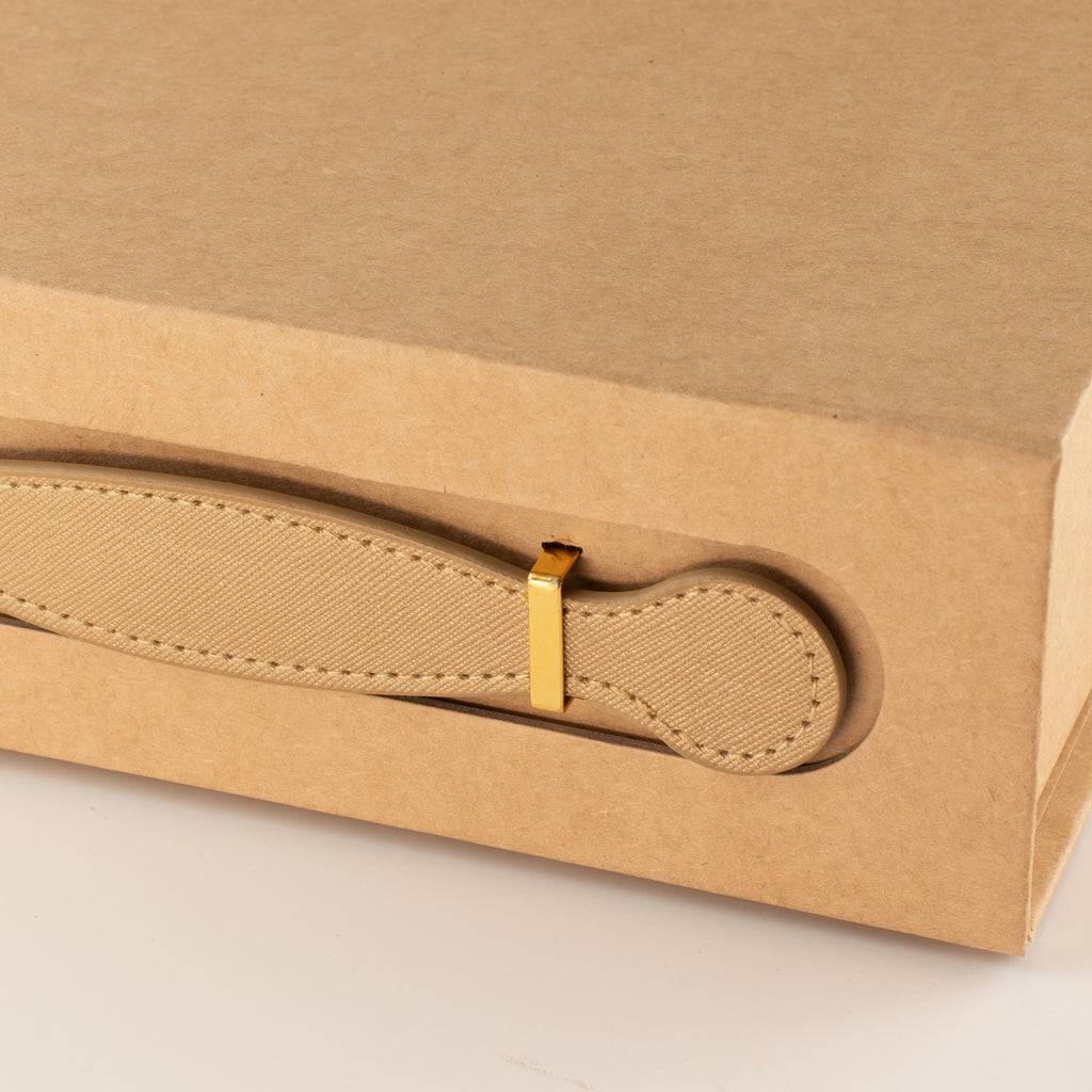 Flat Pack Gift Box - Med Hamper (24x18.2x8cm) - Brown Craft - product image 4