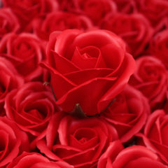 Craft Soap Flowers - Med Rose - Red product image 2