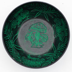 Aluminum Singing Bowl - Magic Mushroom - Green (20cm) product image 2
