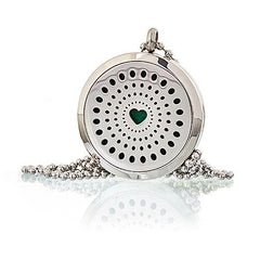 Aromatherapy Diffuser Necklace - Diamonds Heart 30mm product image 2