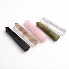 Gemstone Six Face Obelisk Point approx 11cm - Smoky Quartz product image 3
