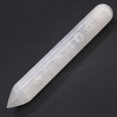 Selenite Wand - 16 cm (Point one End) 7 Chakra product image 2