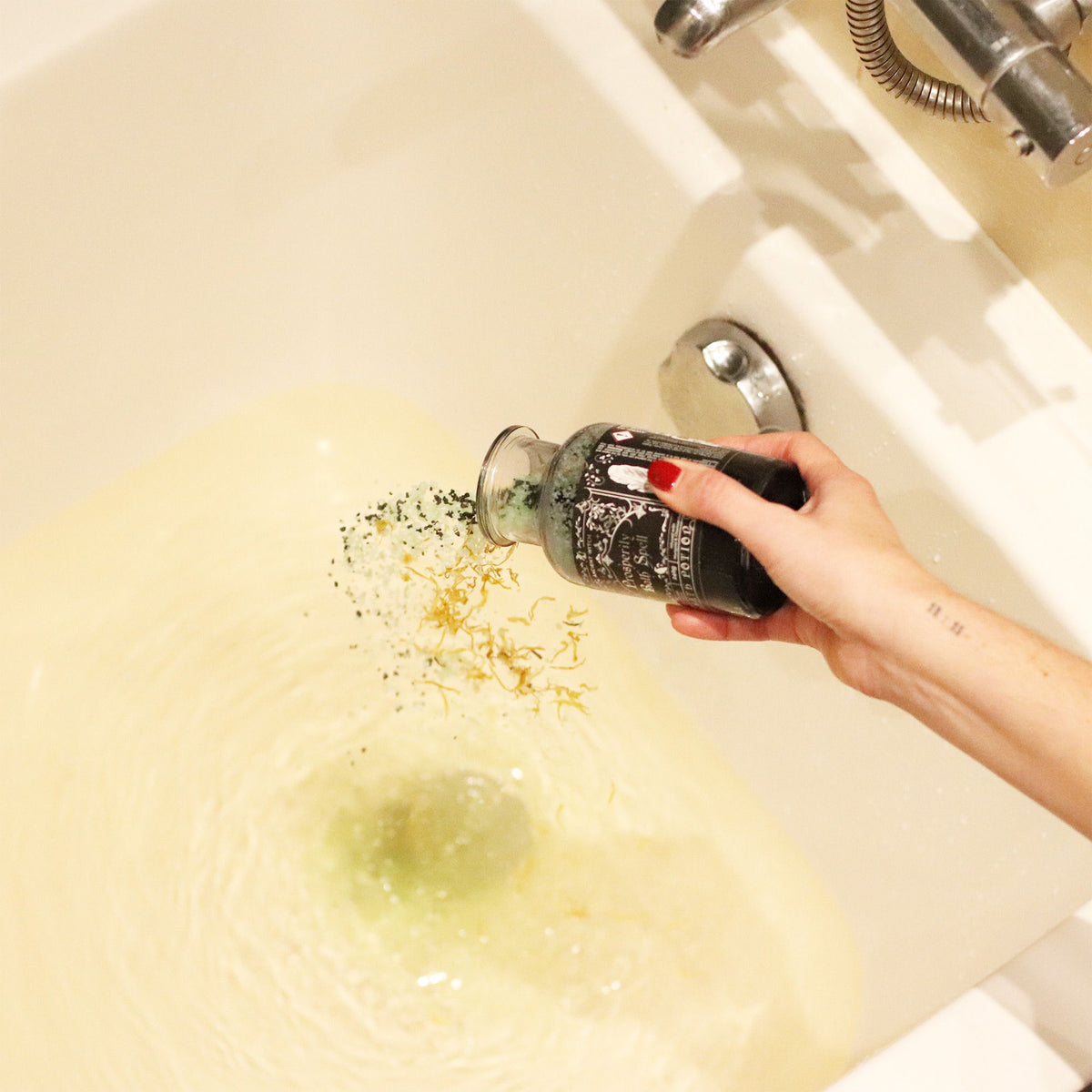 Ancient Witch Bath Spell Potion & Aventurine Crystal Amulet - Prosperity product image 5