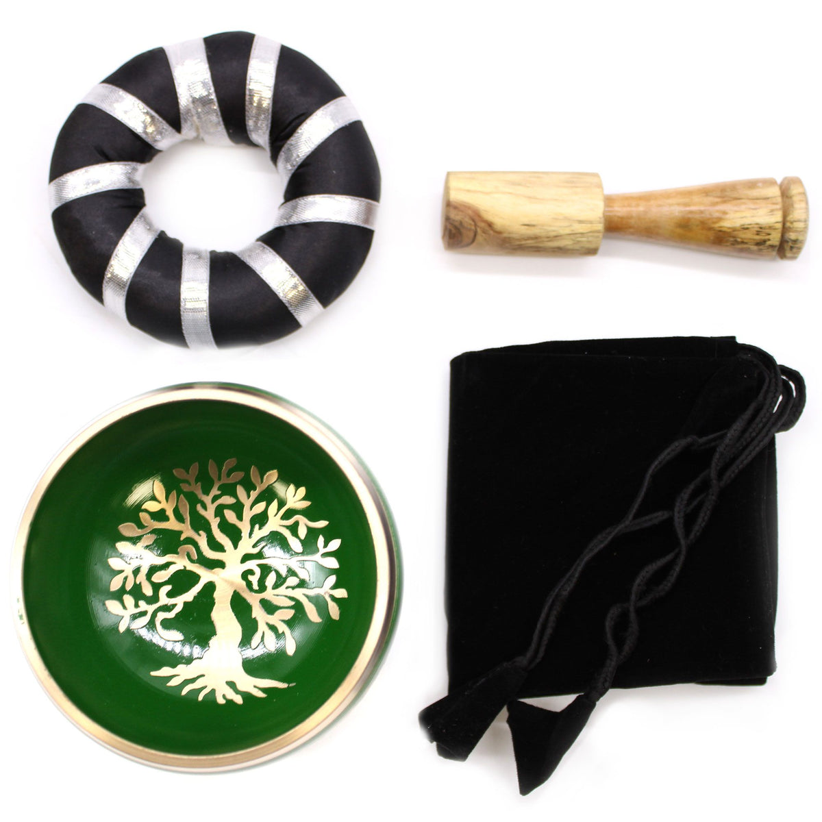 Tree of Life Singing Bowl Set- Green 10.7cm product image 8