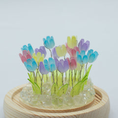 Floral Glow Garden Dome - 20 Multi Tulips - LED USB product image 4