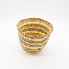 Seagrass & Straw Vase Shaped Baskets - Natural Yellow & Green - Set of 3 product image 7