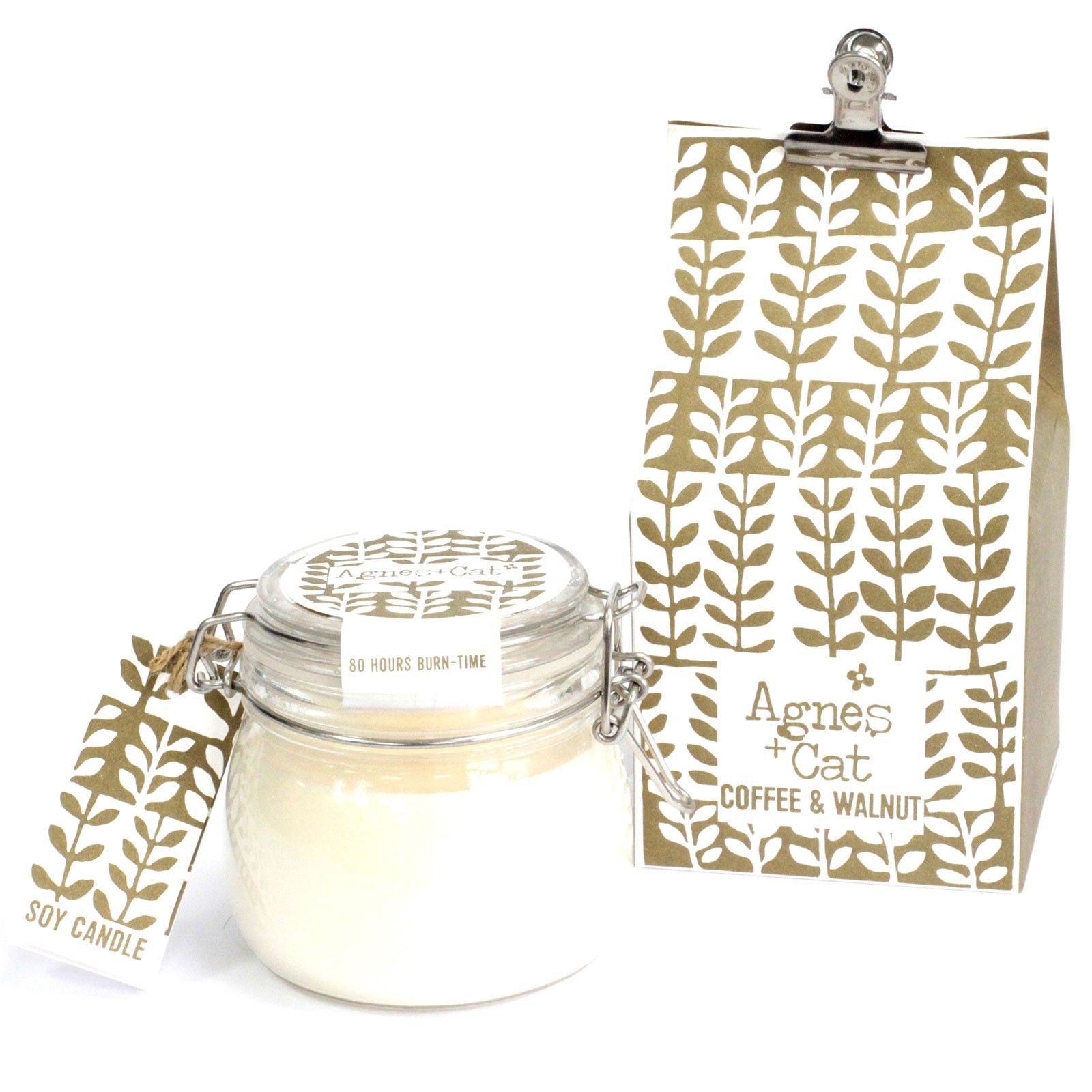 Agnes + Cat Kilner Jar Candle - Coffee and Walnut product image
