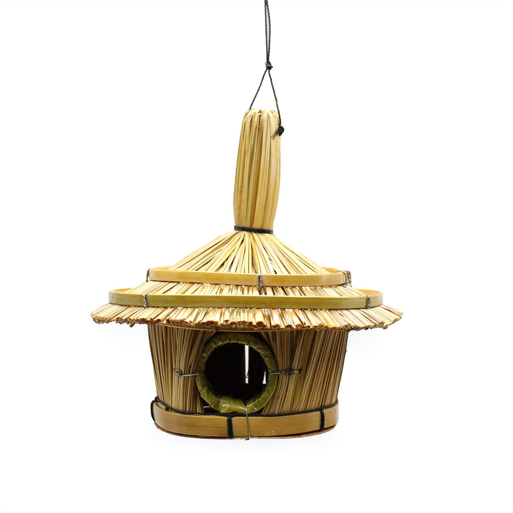 Small Round Seagrass Bird Box 17x17cm product image 4