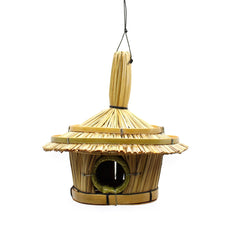 Small Round Seagrass Bird Box 17x17cm product image 4