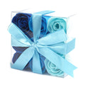 Set of 9 Soap Flowers - Blue Wedding Roses product image