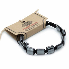 Magnetic Hematite Shamballa Bracelet - Double Cuboids product image 2