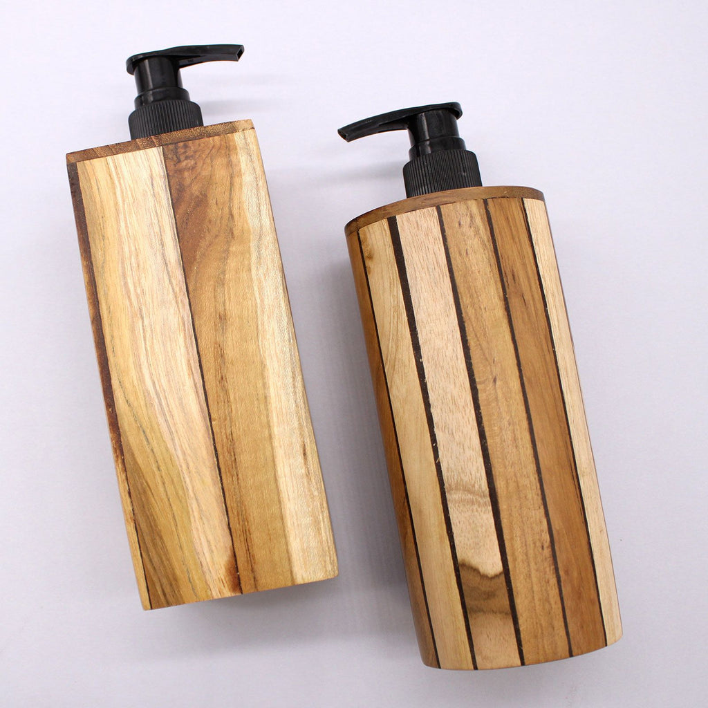 Natural Teakwood Soap Dispenser - Square product image 3