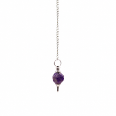 Facted Gemstone Pendulum - Amethyst product image 2