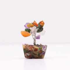 Mini Gemstone Tree on Orgonite Base - Multi Stones (15 stones) product image 3