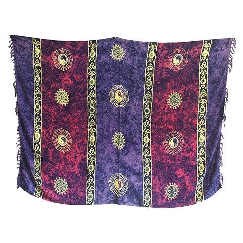 Bali Celtic Sarongs - Yin & Yang - Purple product image 2