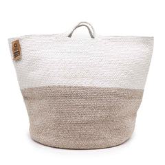 Cotton Rope Laundry / Storage Big Basket 45x40cm - Beige product image 2