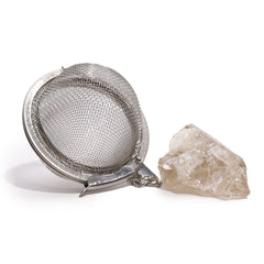 Raw Crystal Gemstone Tea Strainer - Smoky Quartz product image 4
