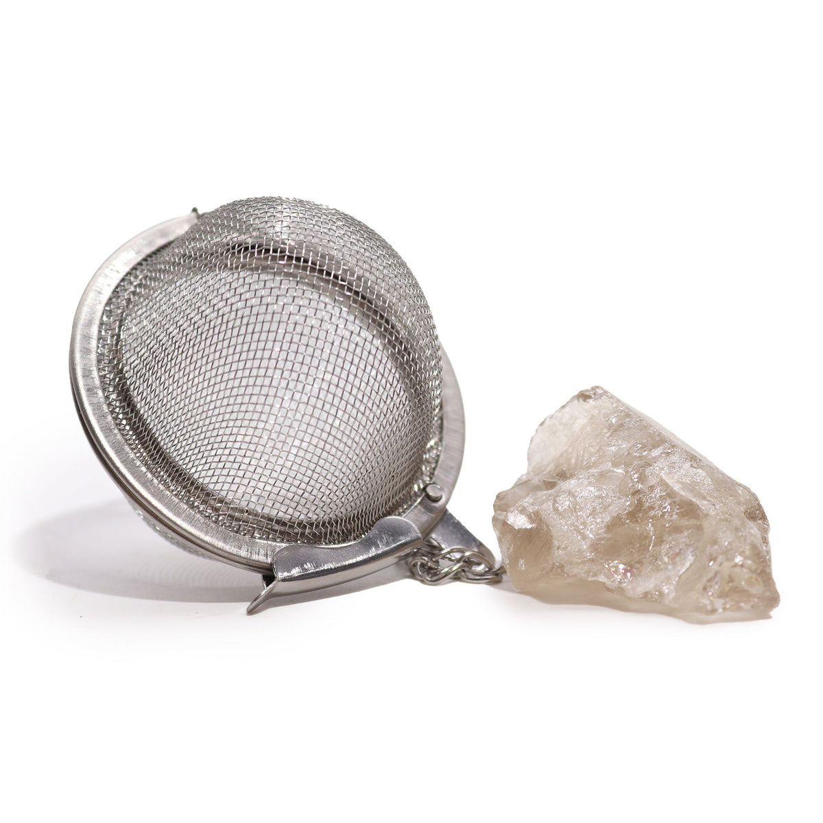 Raw Crystal Gemstone Tea Strainer - Smoky Quartz product image 4